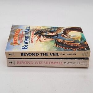 Janet Morris Thieves World Beyond the Veil & Wizardwall Paperback 1987 Good